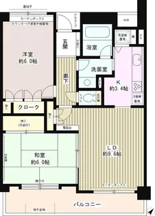 府中中河原パーク・ホームズ【3階】の間取り