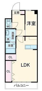 ホワイトガーデンキシ【2階】の間取り