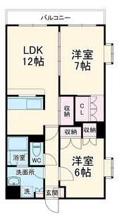 サニーテラスナカイ【307号室】の間取り