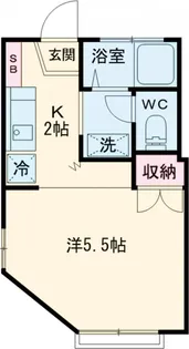 ウェル国立【101号室】の間取り