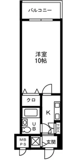 シティフォーラム梶ヶ谷【208号室】の間取り