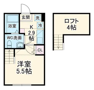 エムズ相模台【1階】の間取り