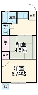 呂凡荘B【8号室】の間取り