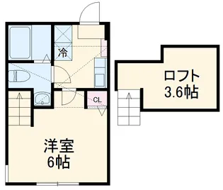 ユーリス北里【1階】の間取り