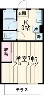 シティハイム清水【1階】の間取り