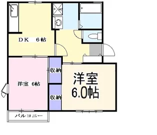 フレグランス水野B【101号室】の間取り