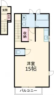 コッツヴィレッジ国立 ボートン棟【1階】の間取り