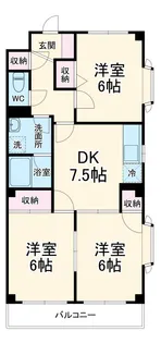 ファインファースト久地【3階】の間取り