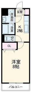 アニエスガーデン【203号室】の間取り