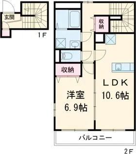 リブリ・hino【2階】の間取り