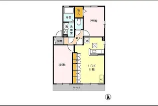 クレスト A【1階】の間取り