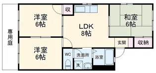 パーク美里【102号室】の間取り