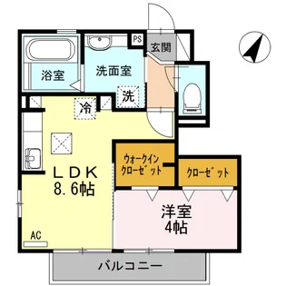 マロンパーク【1階】の間取り