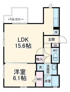 シャルム野川【2階】の間取り