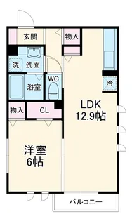 シャルム野川【3階】の間取り