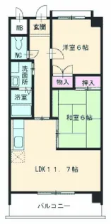 アネックス西町【6階】の間取り