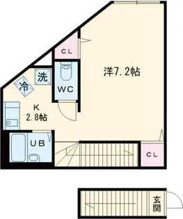 REVE拝島【2階】の間取り