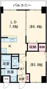 パルテンザ【B302号室】の間取り