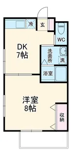 サウスジョイ【1階】の間取り