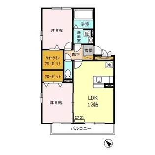 セジュールZEN 弐番館【2階】の間取り