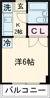 ウッディエイト【201号室】の間取り