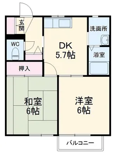 シティーメゾンふるきⅢ【2階】の間取り