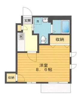 ミーナス片倉【1階】の間取り