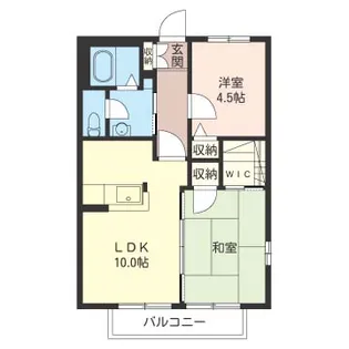 シンコーハイツ【2階】の間取り