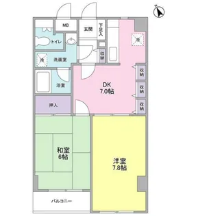 メゾーネジュンビッグ【2階】の間取り