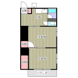 富士見コーポ【2階】の間取り
