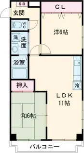 リバーサイド西八王子【309号室】の間取り