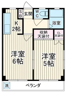 三喜ビル【2階】の間取り
