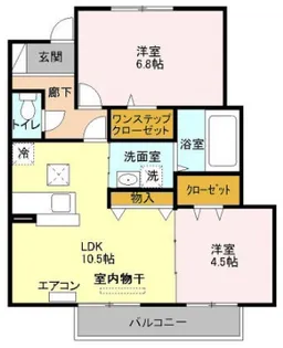 サンモール北入曽 B【1階】の間取り