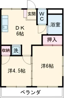 第一コーポミハル【203号室】の間取り
