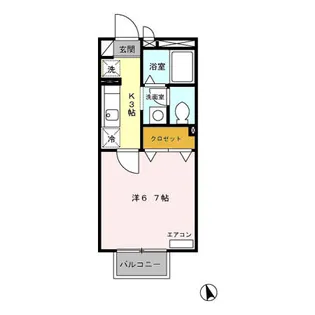 ウイステリア【2階】の間取り