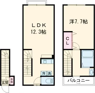 MIO曳舟【2階】の間取り