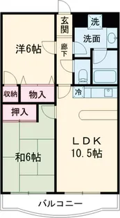 エスパスハマノ【506号室】の間取り