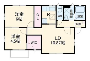グランシャリオ弐番館【101号室】の間取り