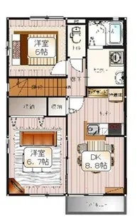ペットケアビレッジ小手指南C【2階】の間取り