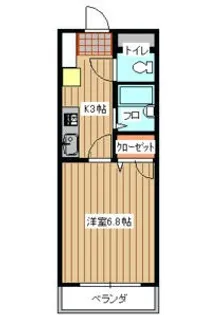 エステート幸【3階】の間取り