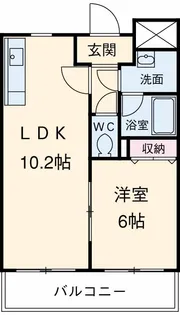 ブランネージュ多摩川【4階】の間取り