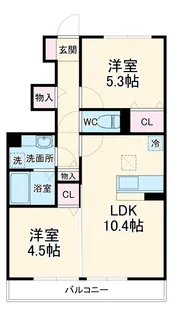 NIJIーCORT【1階】の間取り