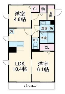 ROSETTA【3-A号室】の間取り