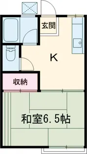 コーポサンビーム【205号室】の間取り