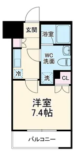 エクセリア溝ノ口【1階】の間取り