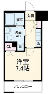 エクセリア溝ノ口【2階】の間取り
