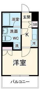 エクセリア溝ノ口【310号室】の間取り