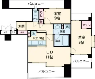 エストスクエア押上【2階】の間取り