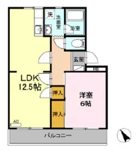 サンヒルズ鷹丘 C【1階】の間取り