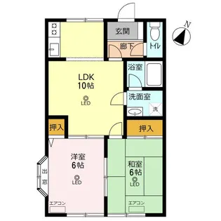 トゥインクル広瀬【2階】の間取り